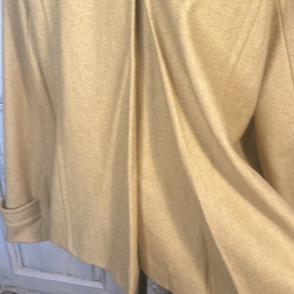 Mossimo Wool Blend Collarless Double Breasted Dusty Mustard Jacket Size XXL - Picture 11 of 15